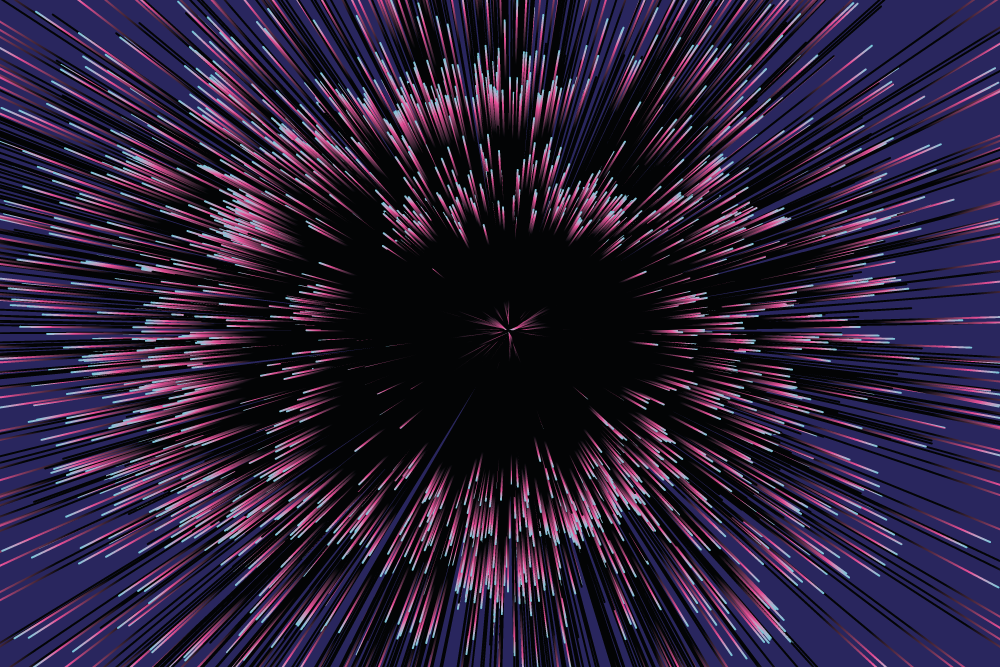 Dynamic burst effect textured vinyl rug - TenStickers