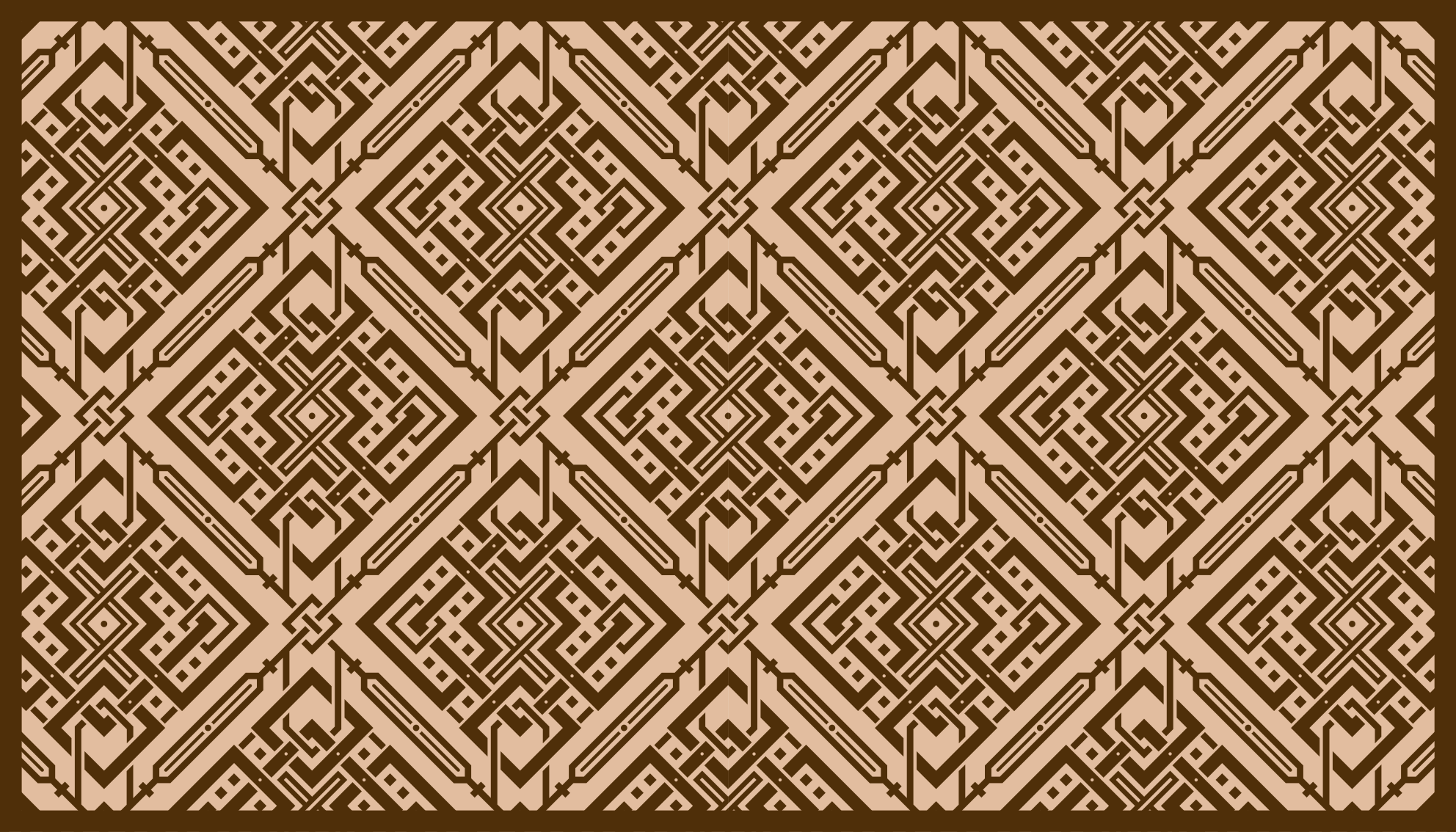 Elegant geometric element living room vinyl rug - TenStickers