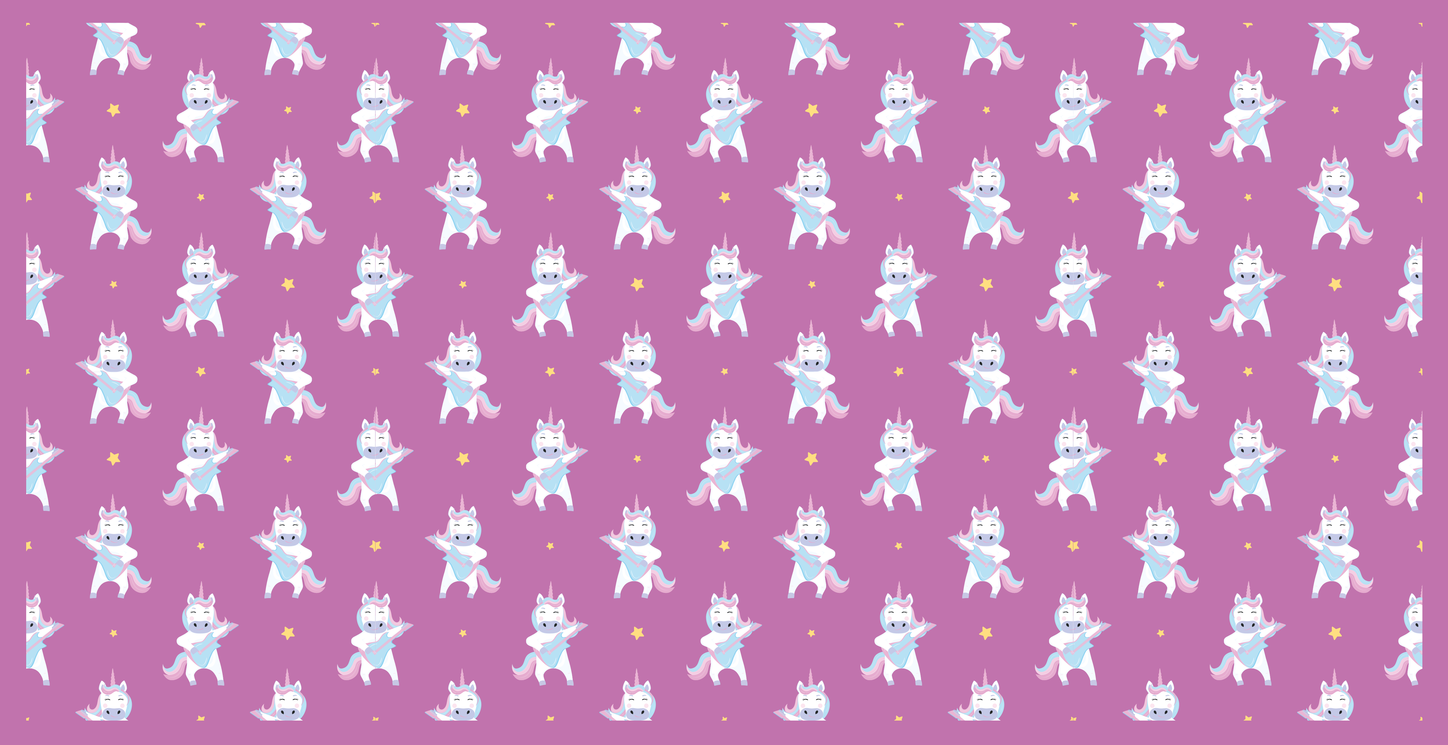Unicorn Adventure Theme kids vinyl rug - TenStickers