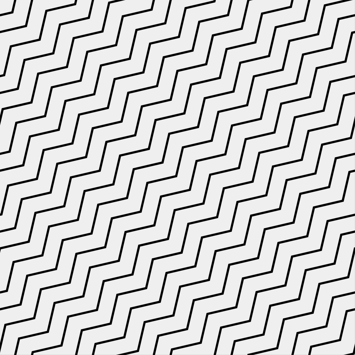 Geometric vinyl rug zigzag pattern - TenStickers