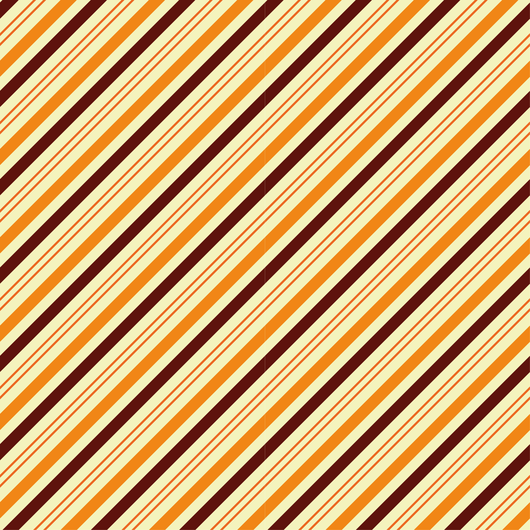 Banded Warm Hues striped vinyl rug - TenStickers