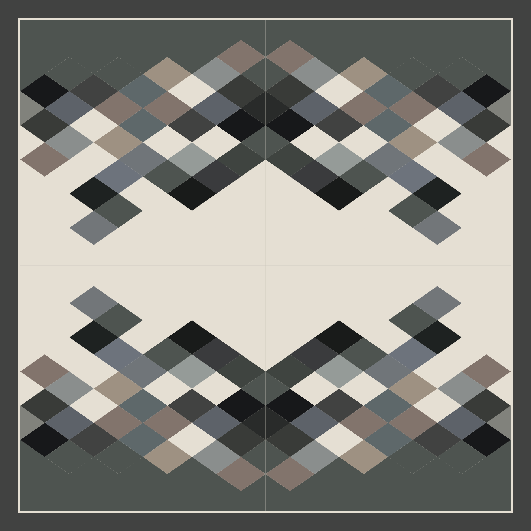 Modern Square Pattern geometric vinyl rug - TenStickers