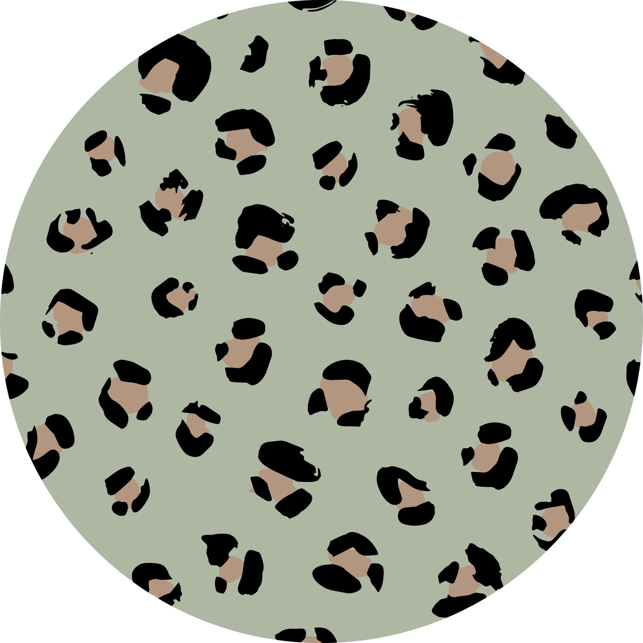 Animal print vinyl rug in leopard print style - TenStickers