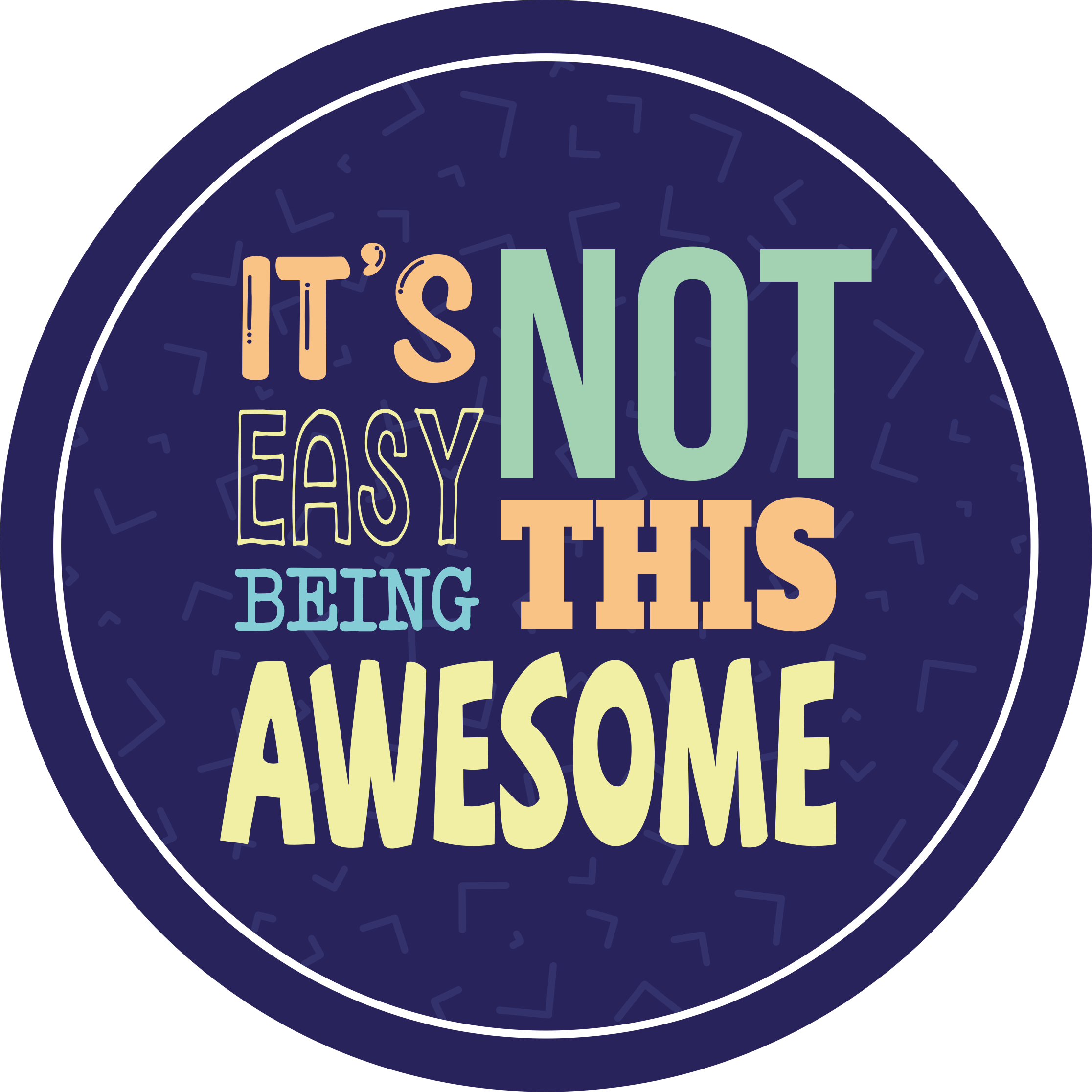 Not easy being this awesome custom rug - TenStickers