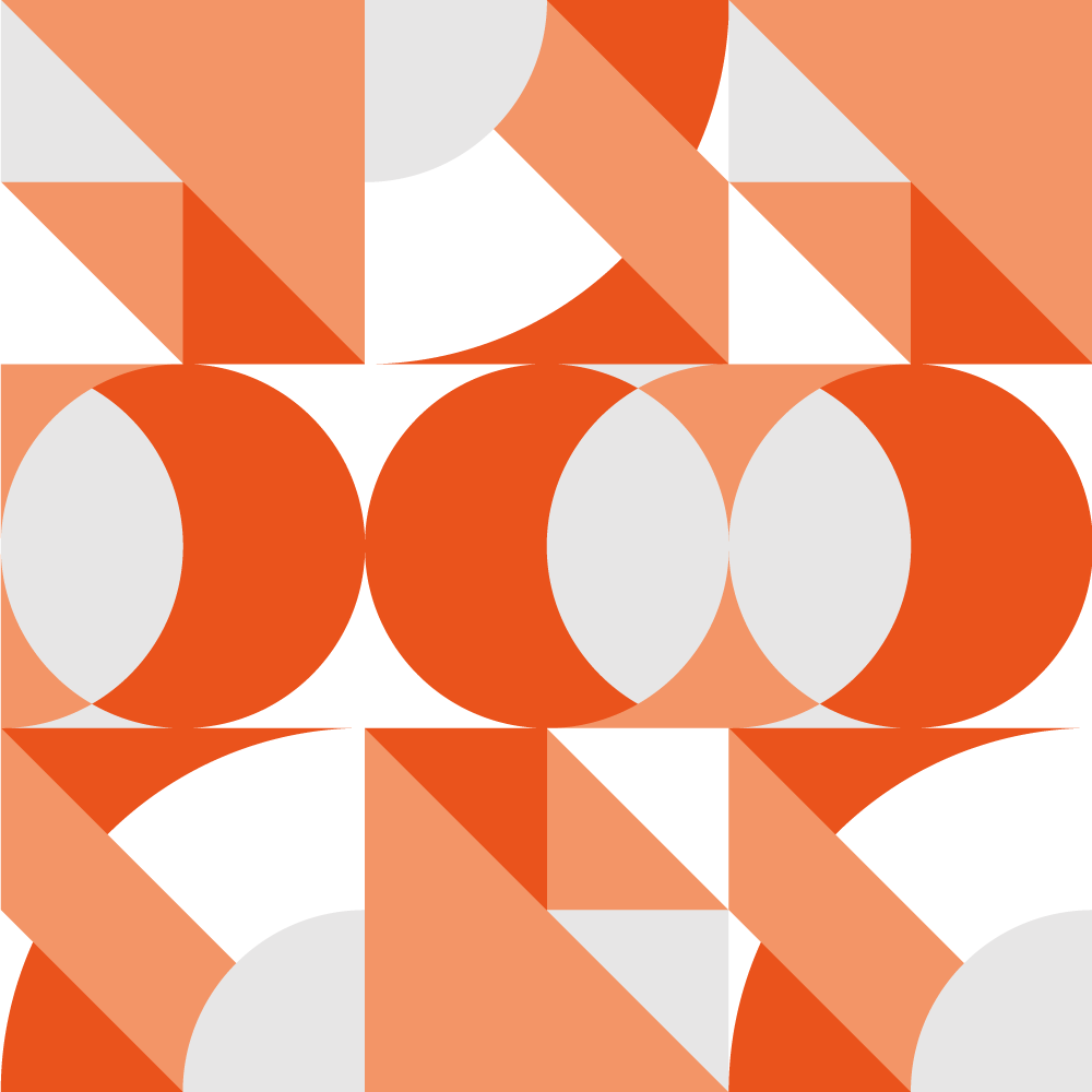 Retro geometric motif geometric vinyl rug - TenStickers