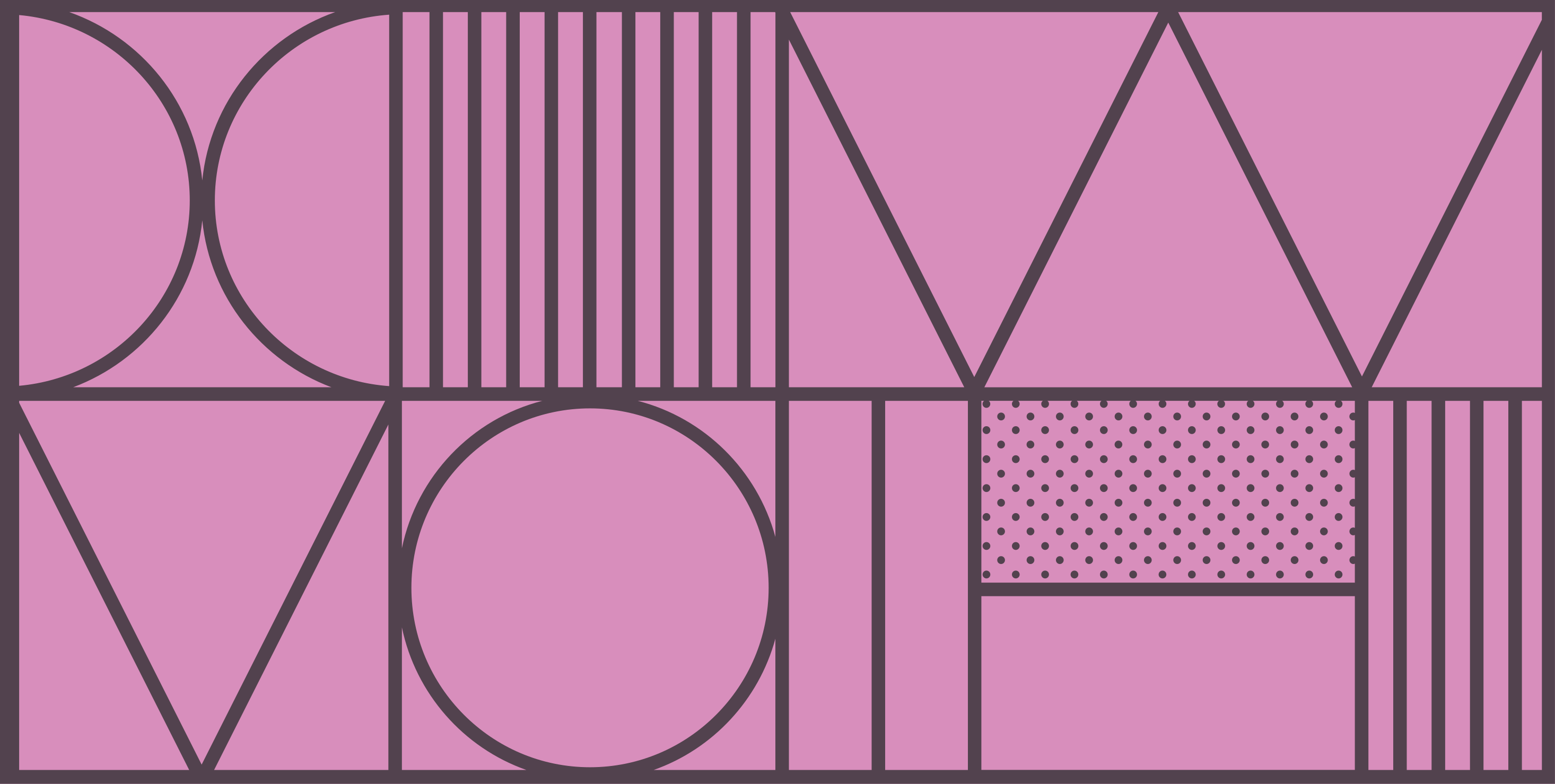 Geometric vinyl rug in geometric shapes - TenStickers