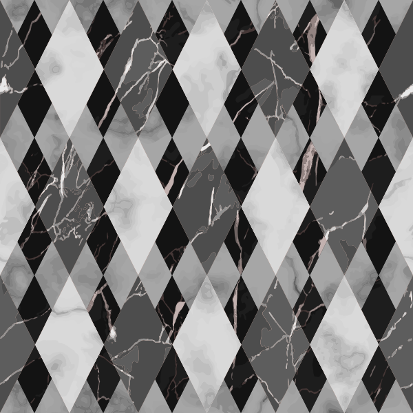 Marble vinyl rug with diamond marble design - TenStickers