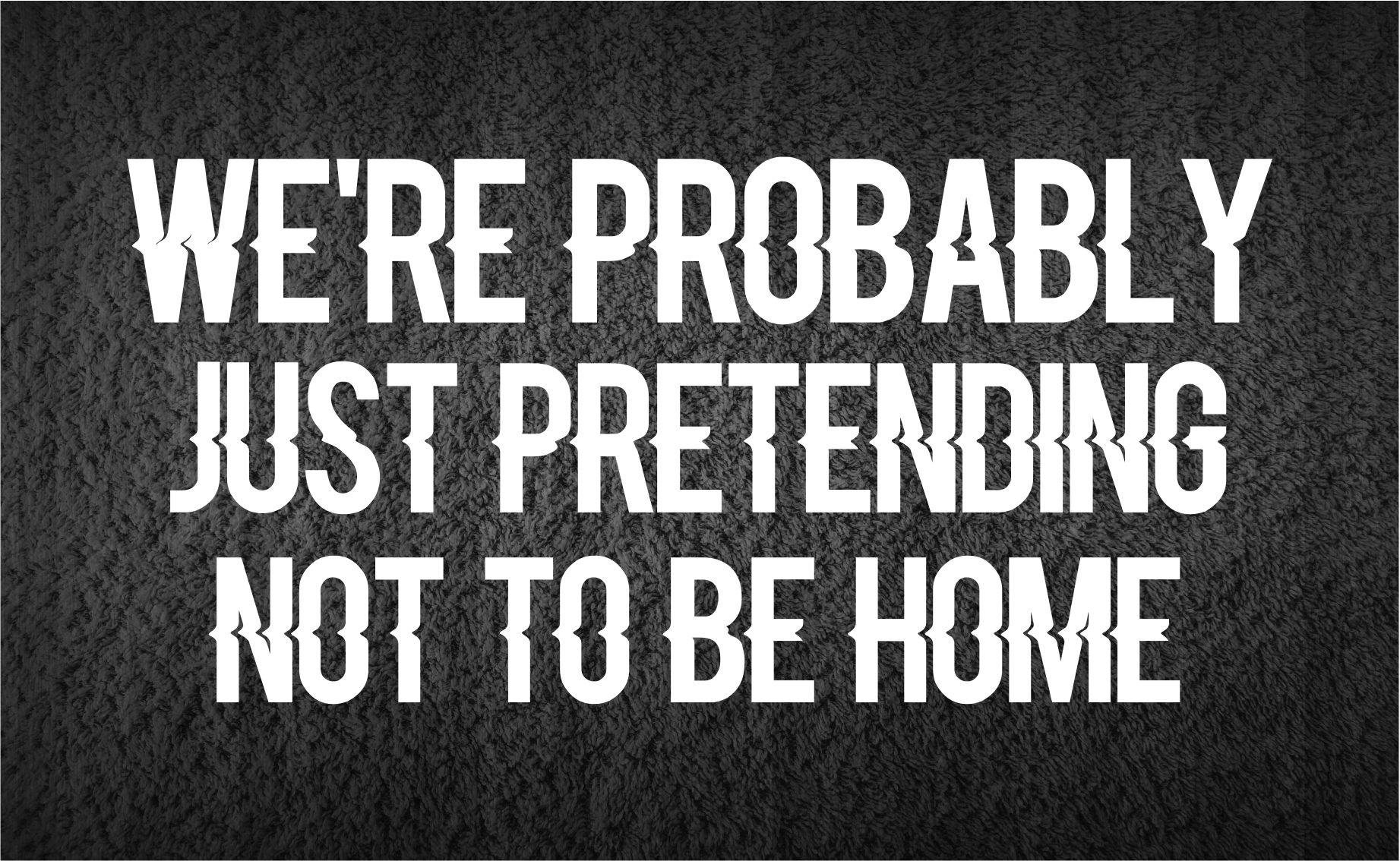 Pretending not to be home entrance hall tiles - TenStickers