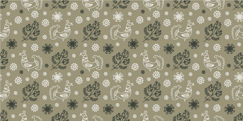 Charming Animal Motifs custom vinyl rug - TenStickers