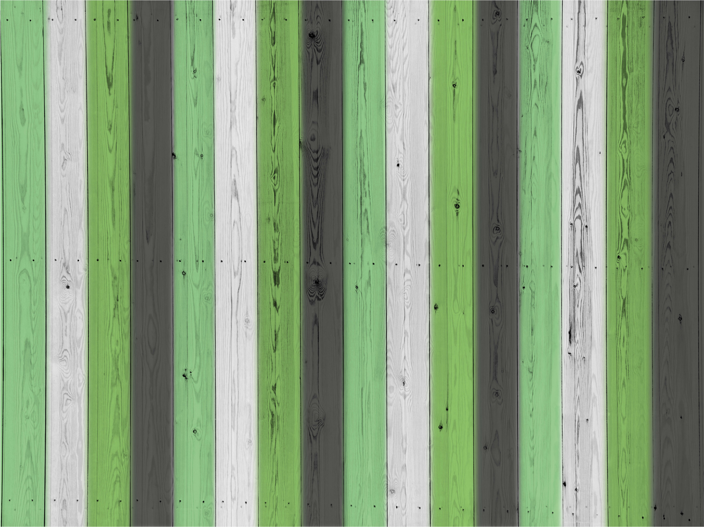 Green striped Panels wood effect vinyl rug - TenStickers
