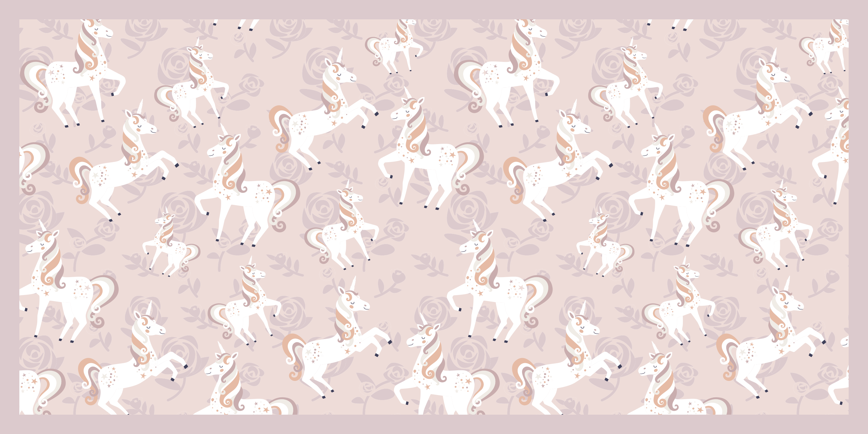 Unicorn Dreamscape kids vinyl rug - TenStickers