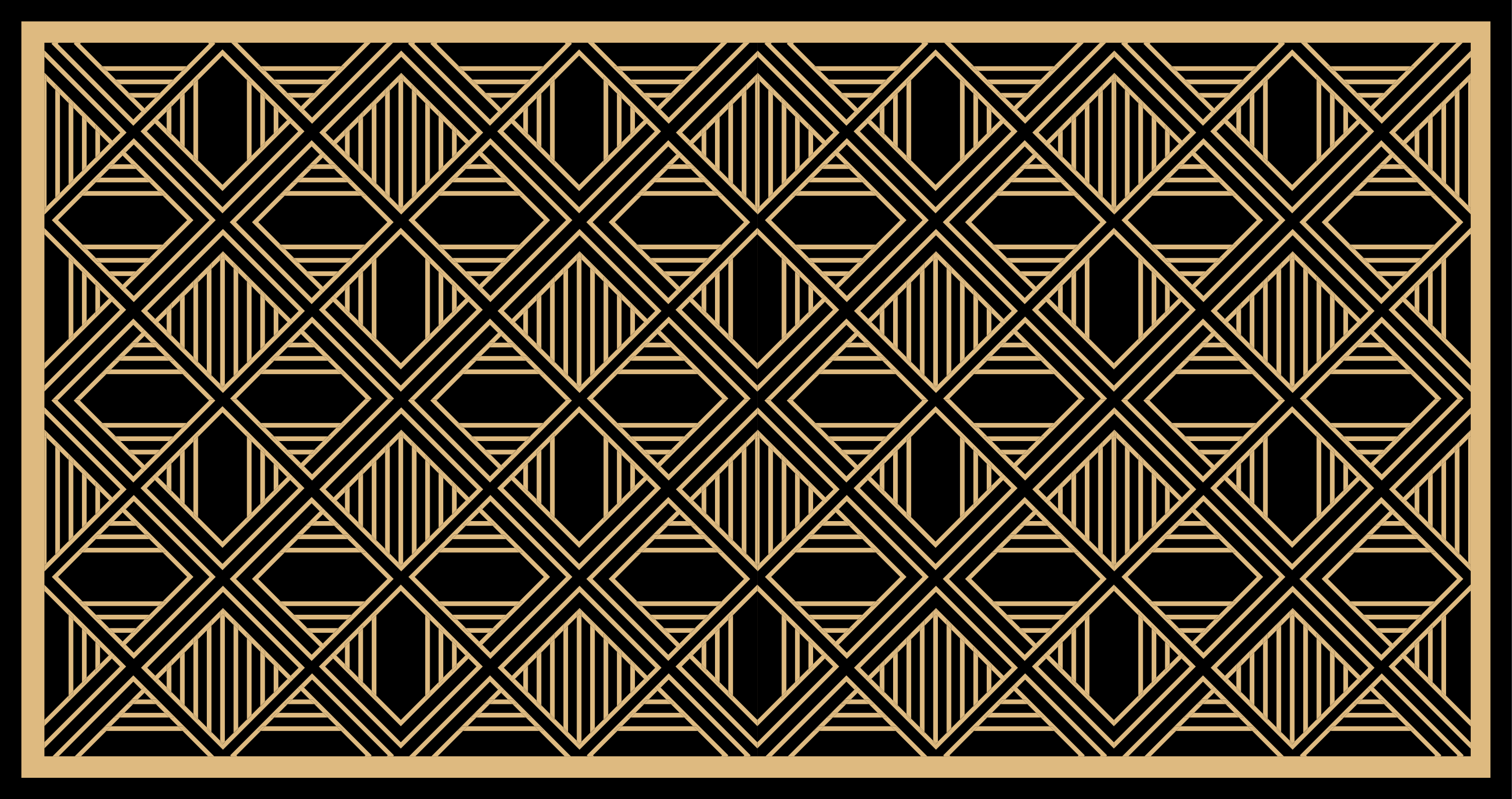Art deco Great Gatsby style pattern vintage rug - TenStickers