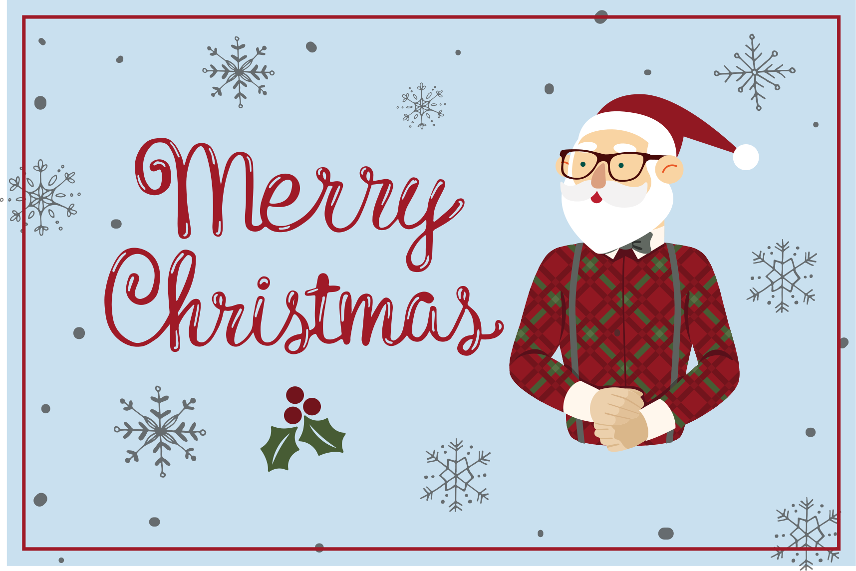 Jolly Santa Greeting halloween vinyl rug - TenStickers