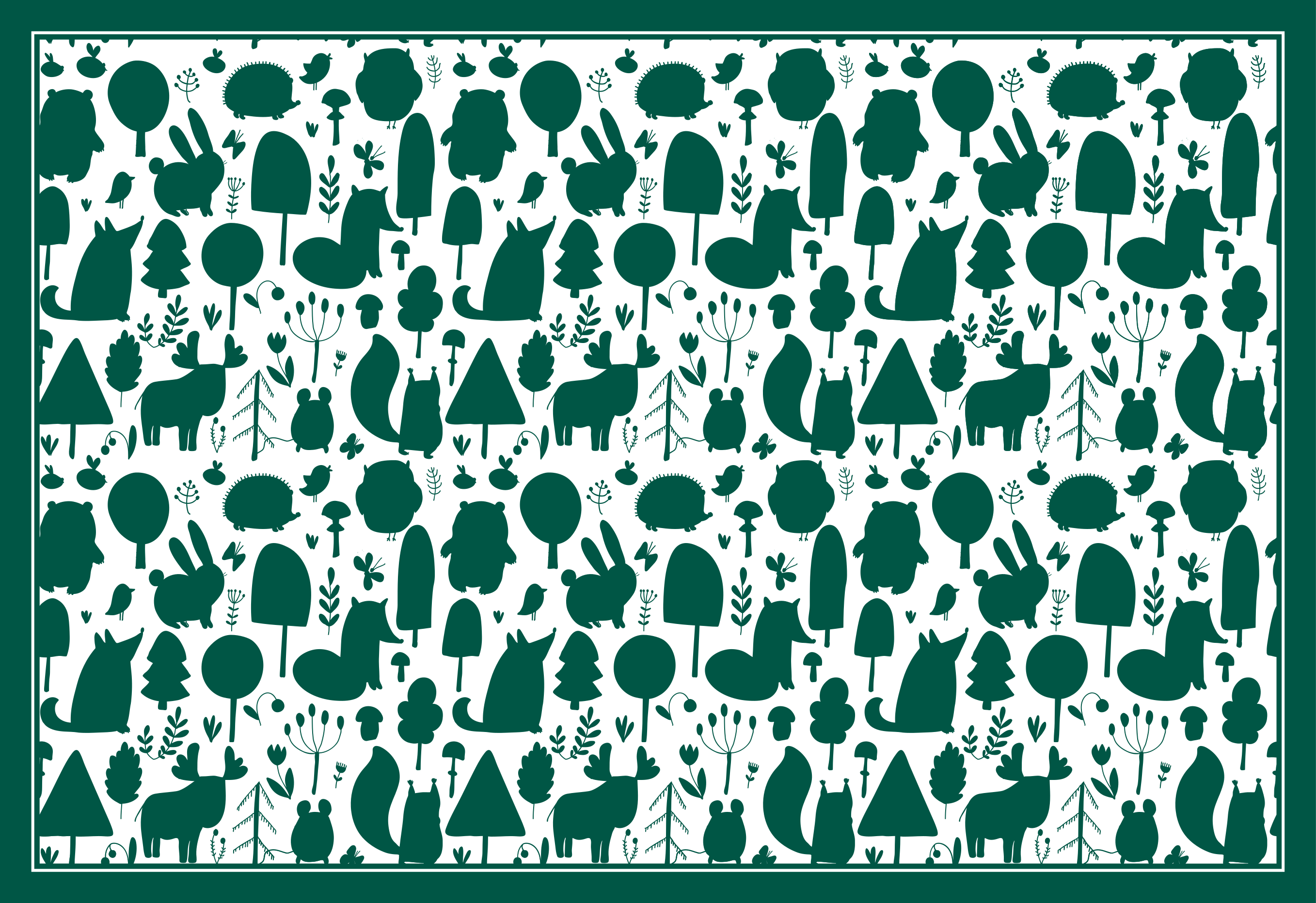 Natural Shadows nature vinyl rug - TenStickers