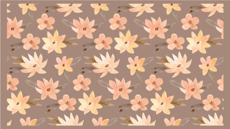 Floral Element Collection floral vinyl rug - TenStickers