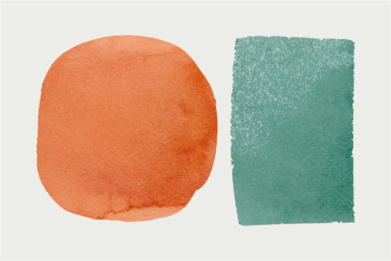 Abstract segments living room vinyl rug - TenStickers