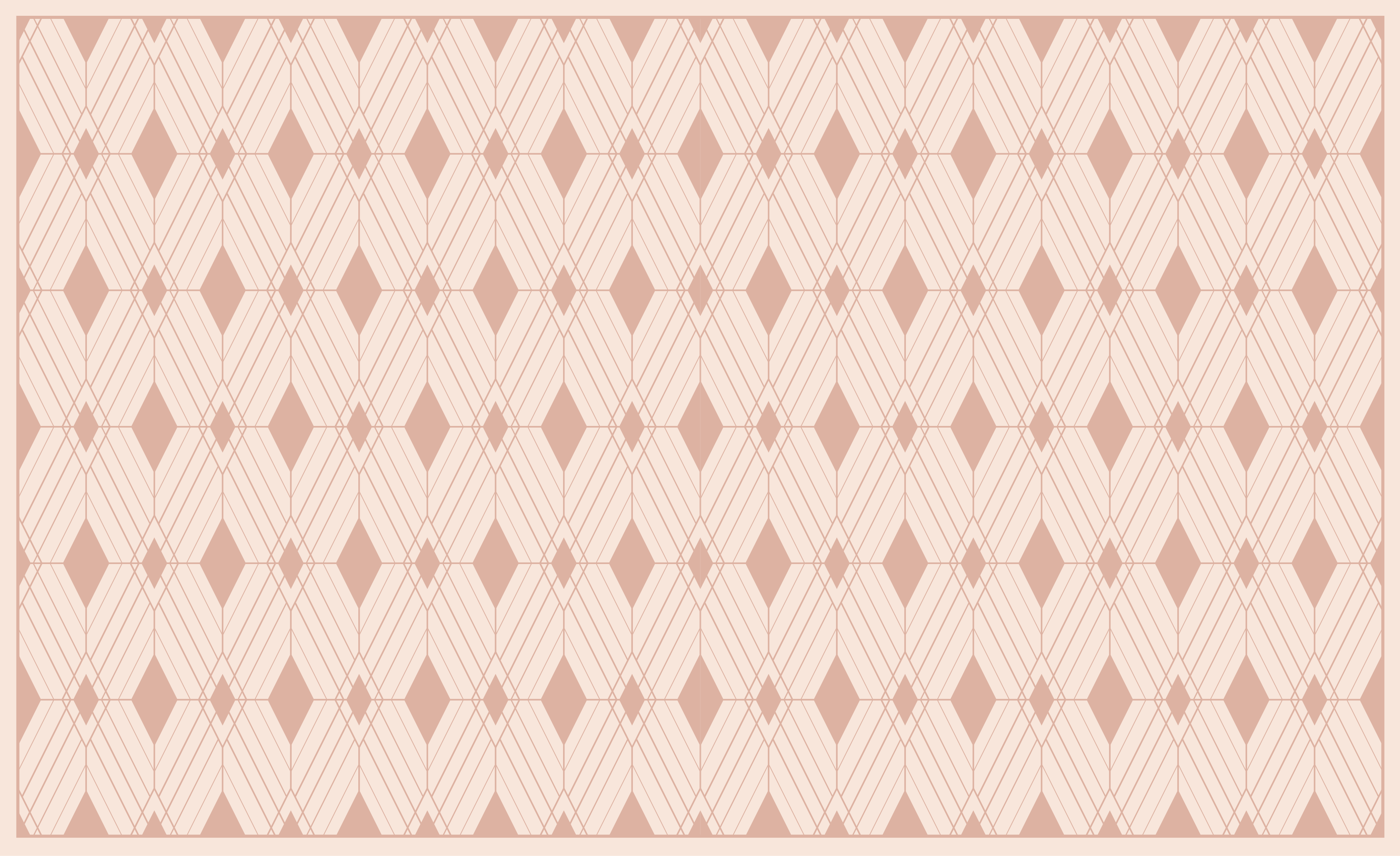 Geometric diamond motif modern vinyl rug - TenStickers