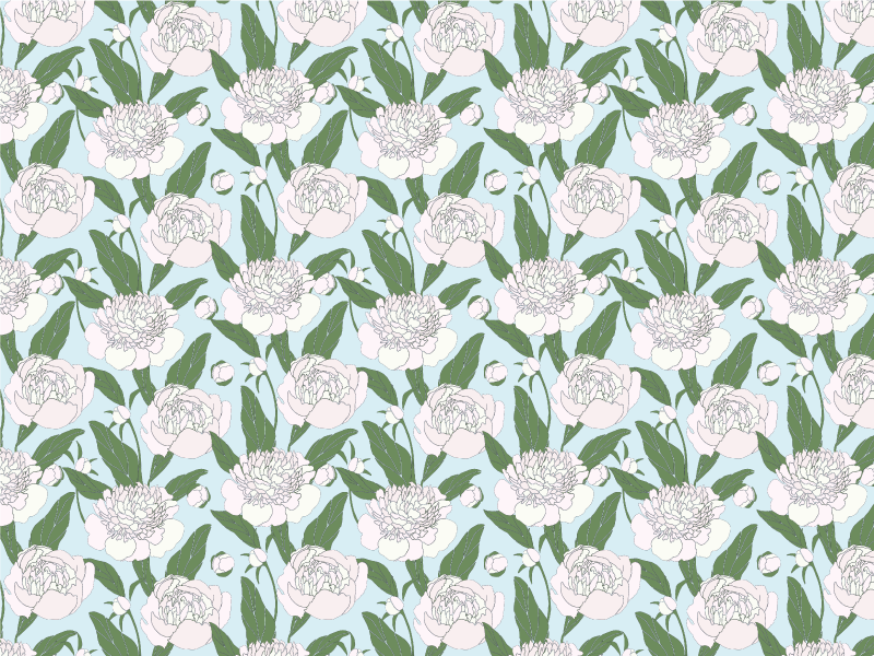 Floral Bloom Elegance carpet roses - TenStickers