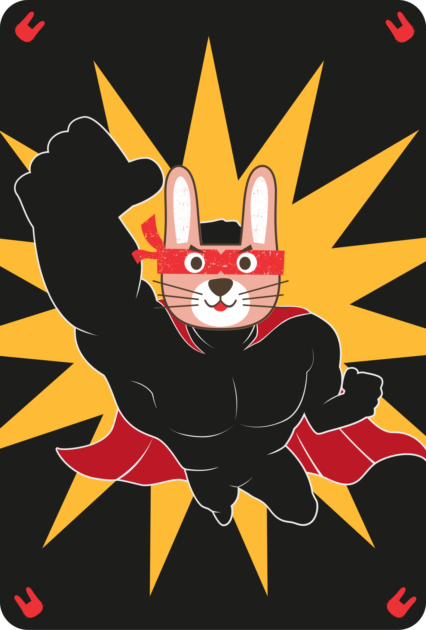 Superhero Bunny Adventure playroom carpet - TenStickers