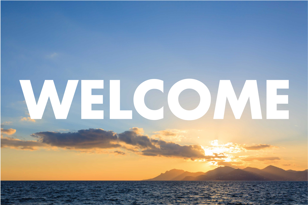 Sunset Welcome Entrance entrance hall vinyl rug - TenStickers