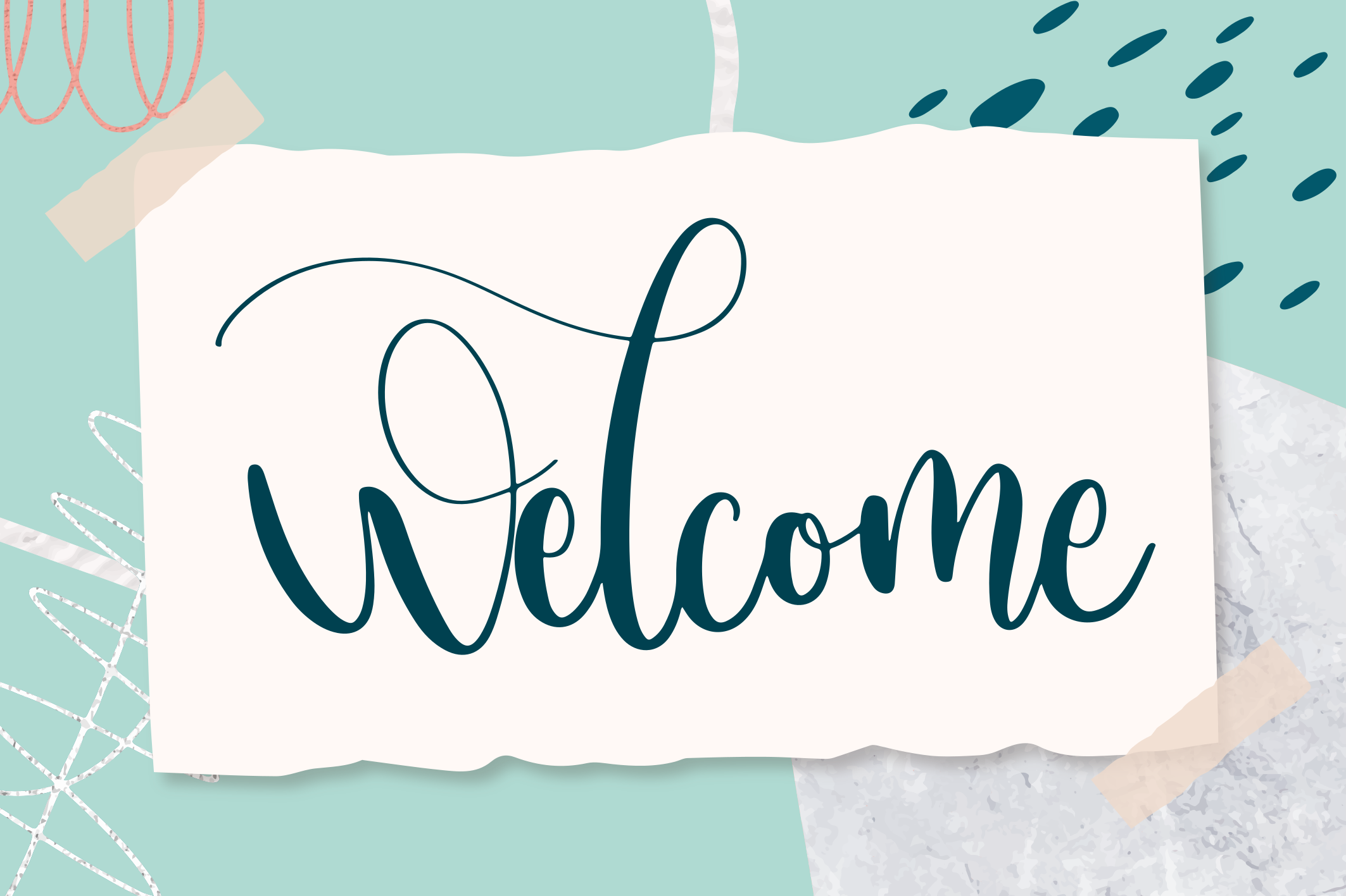 Elegant Entrance Text custom rug - TenStickers