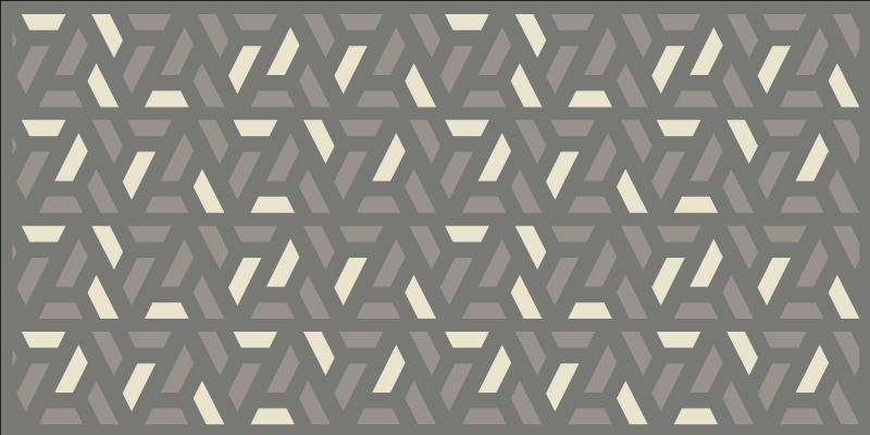 Interlocking Lattice geometric rug - TenStickers