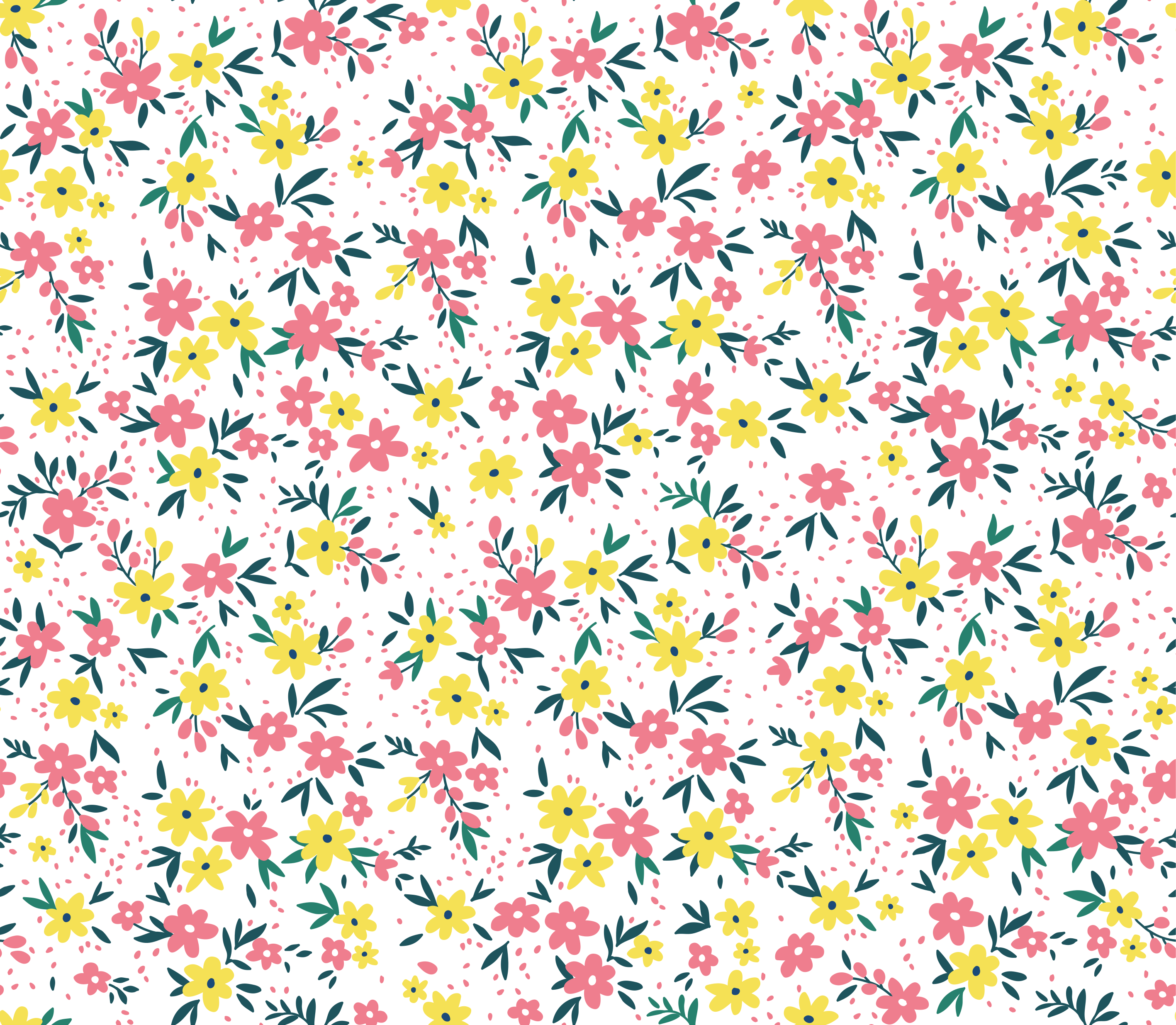 Floral Spring Canvas flower rug - TenStickers