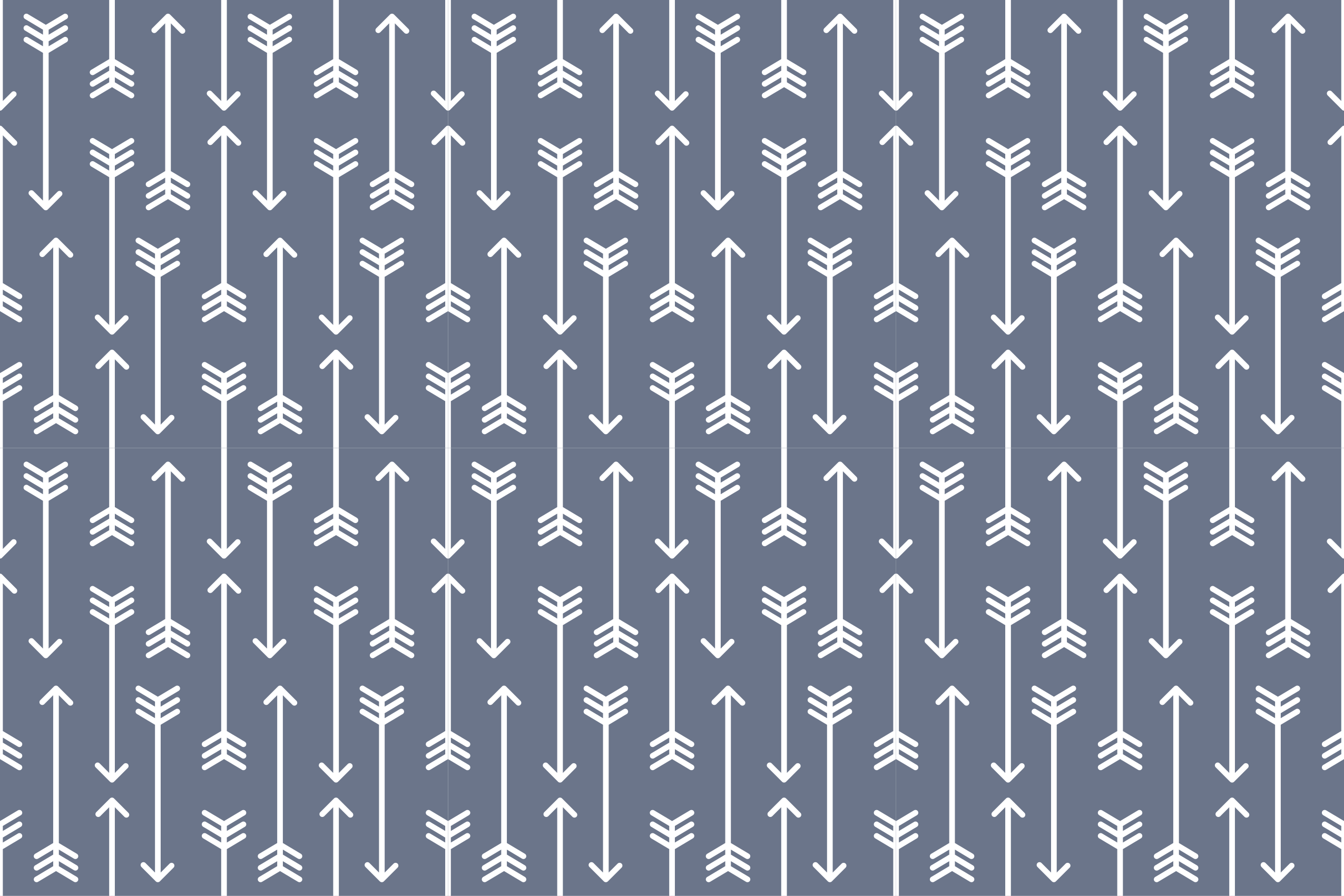 Arrow Patterns striped runner rug - TenStickers