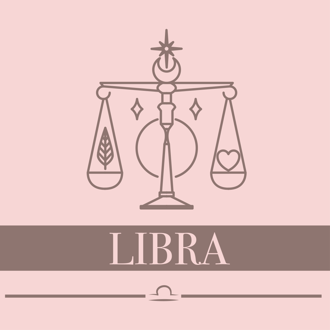 Libra Balance Design custom rug - TenStickers