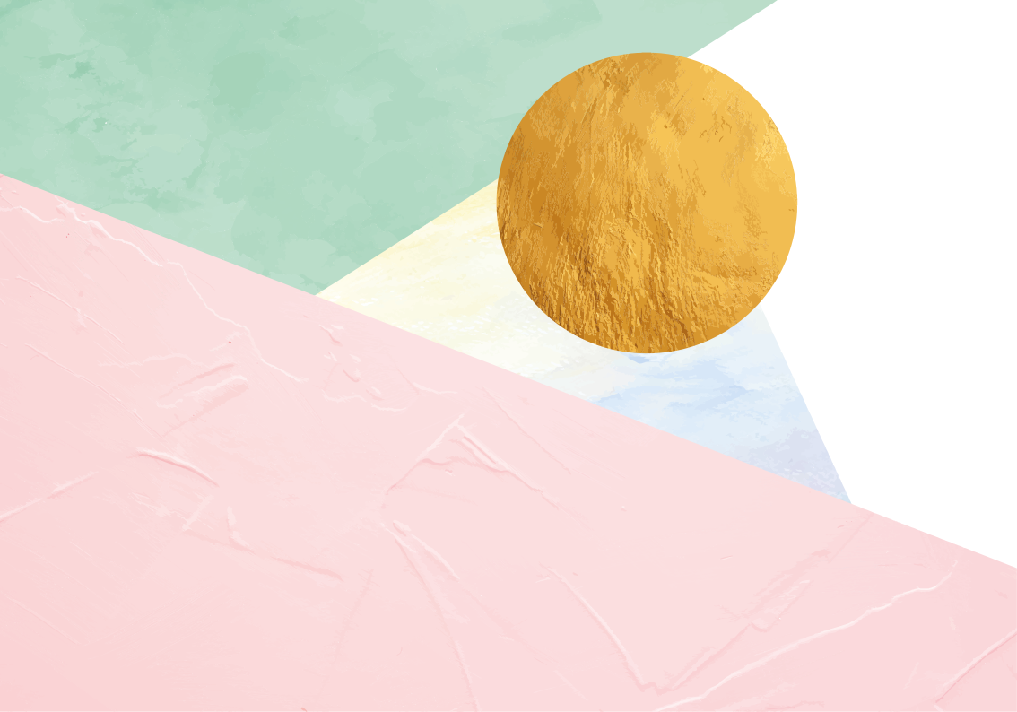 Geometric Pastel Shapes geometric rug - TenStickers