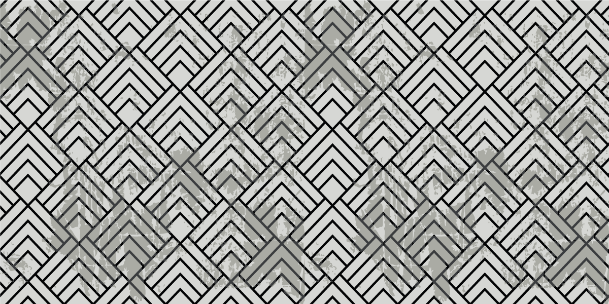 Geometric Chevron geometric vinyl rug - TenStickers