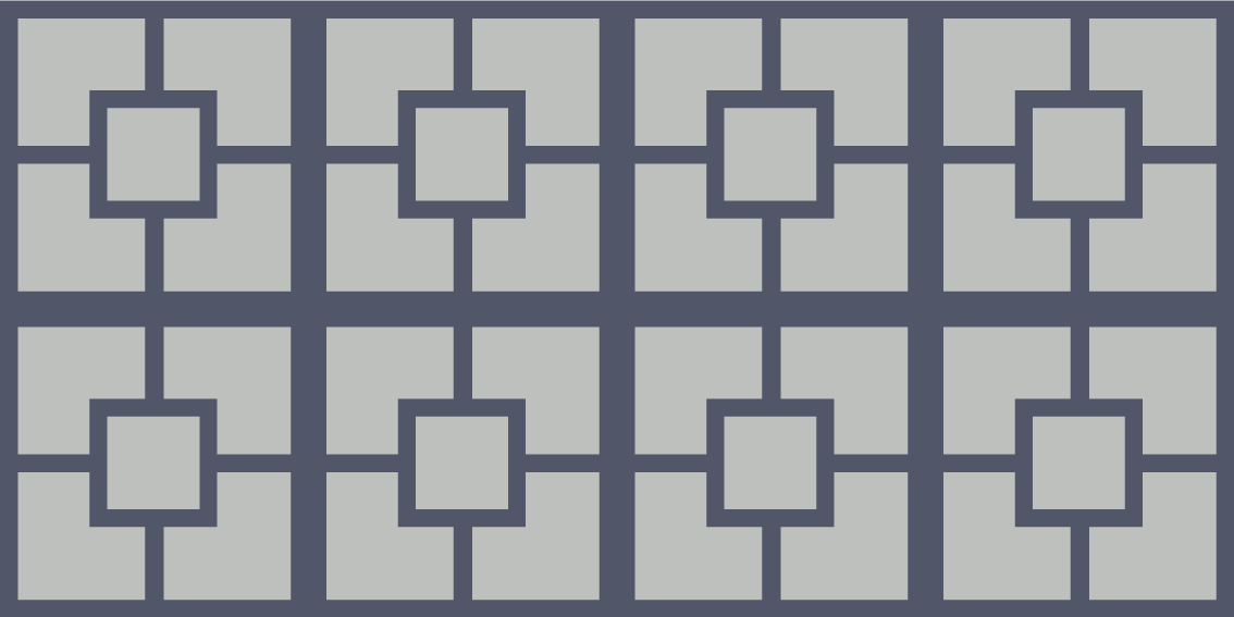 Geometric Square Pattern geometric vinyl rug - TenStickers