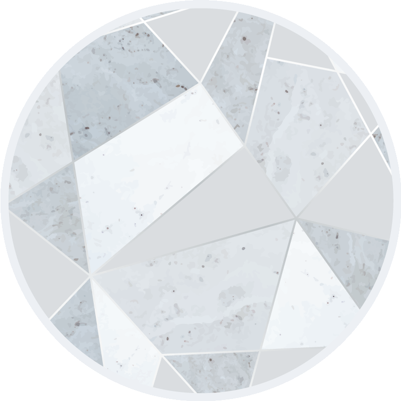 Marble Geometric marble vinyl rug - TenStickers