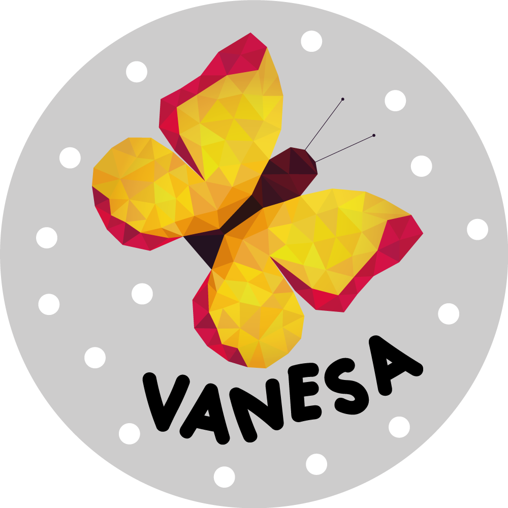 Personalized Butterfly custom vinyl rug - TenStickers