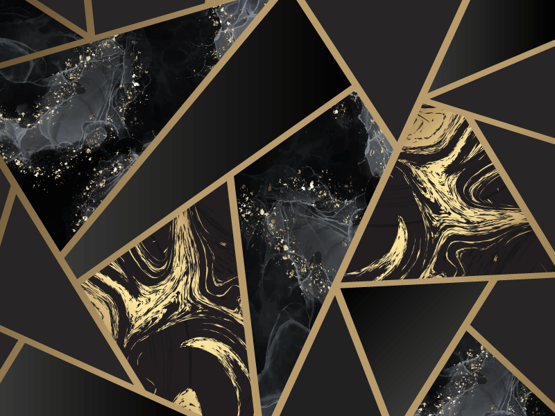 Geometric Marble Fusion geometric rugs - TenStickers