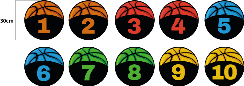 basketball training pack teenage bedroom rug - TenStickers