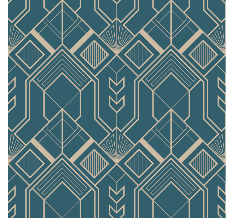Stylish patterned motif contemporary wallpaper - TenStickers