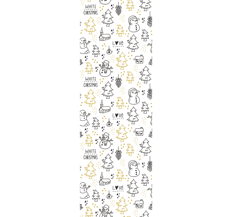 Festive Winter Scene holiday christmas wallpaper - TenStickers