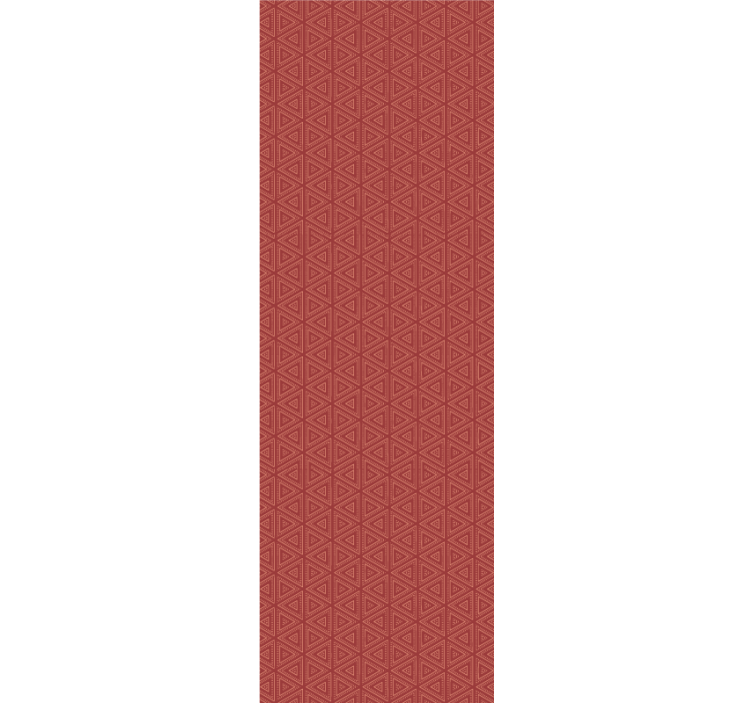 Stunning red pattern triangles wallpaper - TenStickers