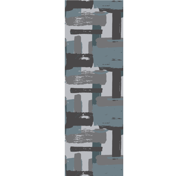 Grey paint strokes abstract wallpaper - TenStickers