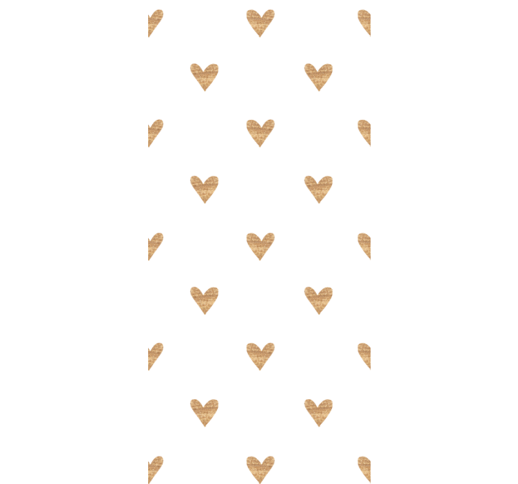Golden heart with white background wallpaper childrens room - TenStickers
