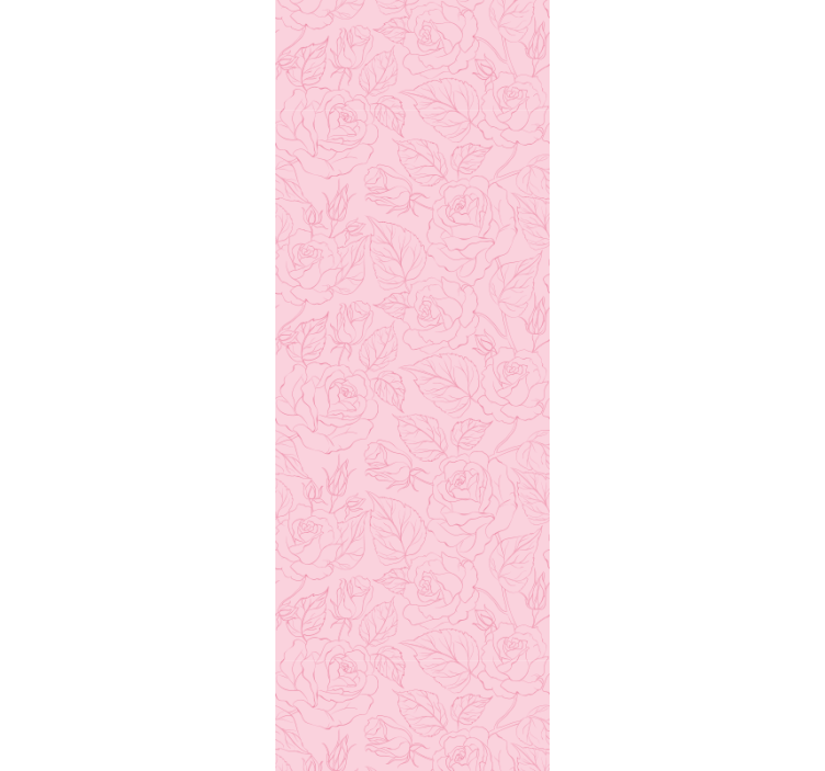 Rose pink background flowers wallpaper - TenStickers