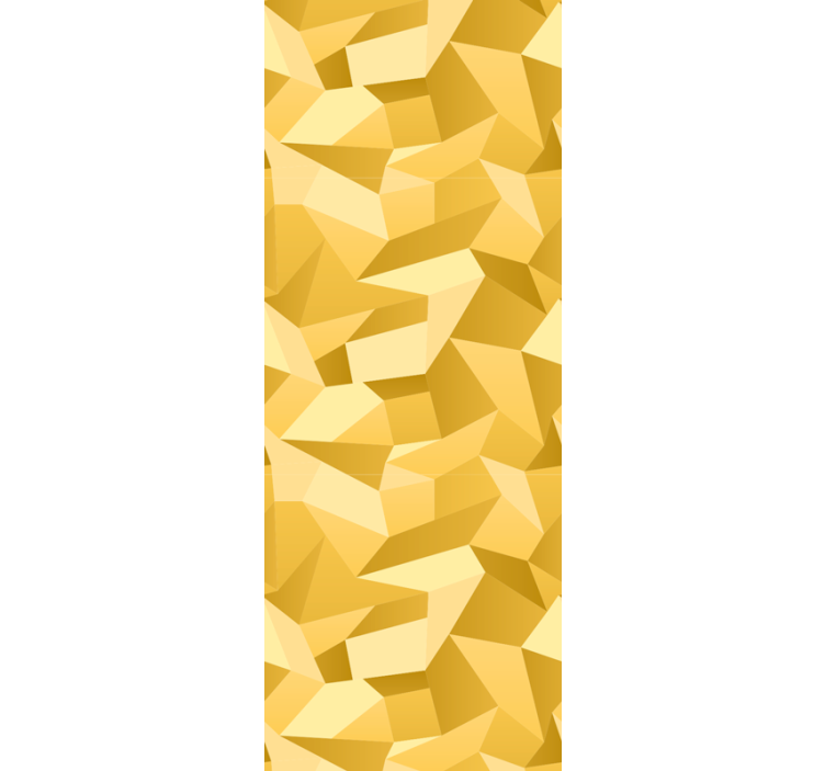 Textured Yellow Patterns wallpaper geometric - TenStickers
