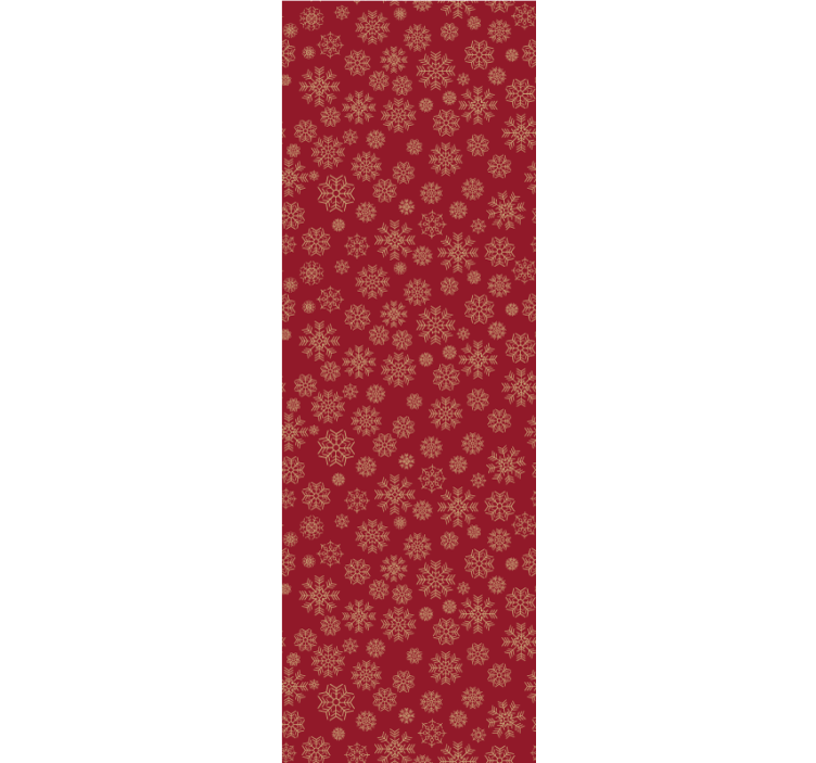 Frosty Floral Design holiday christmas wallpaper - TenStickers