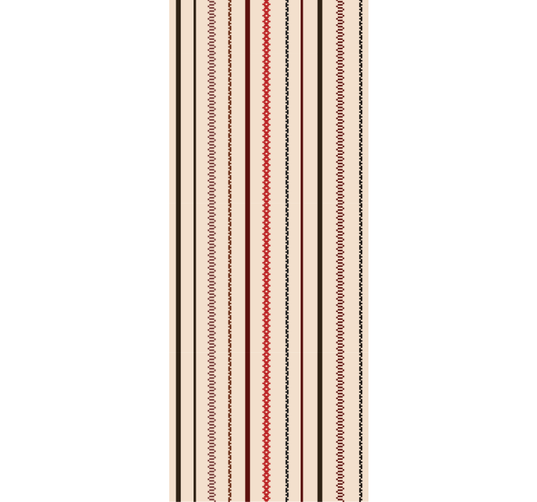 Linear stitch pattern wallpaper vertically striped - TenStickers