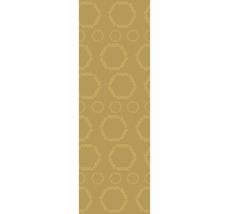 Hexagonal Outline Pattern wallpaper geometric - TenStickers