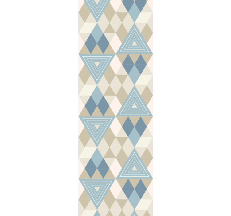 Triangles and Diamonds wallpaper geometric - TenStickers
