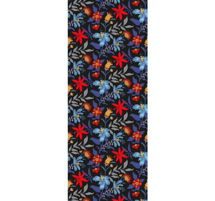 Vibrant Floral Array flowers wallpaper - TenStickers