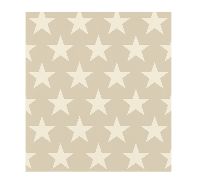 Beige stars pattern wallpaper teenage bedroom - TenStickers