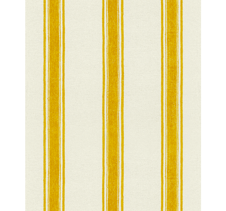 Geometric wallpaper in yellow vertical lines - TenStickers